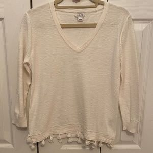 Cream-colored J. Crew top